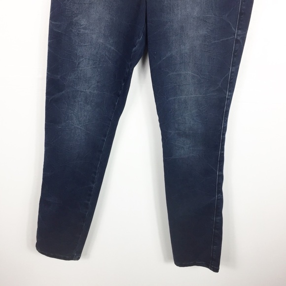 Seven7 Womens High Rise Skinny Jeans Dark Wash - Picture 4 of 6